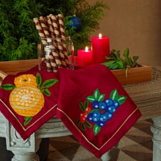 Calyz Red Napkin set of 4